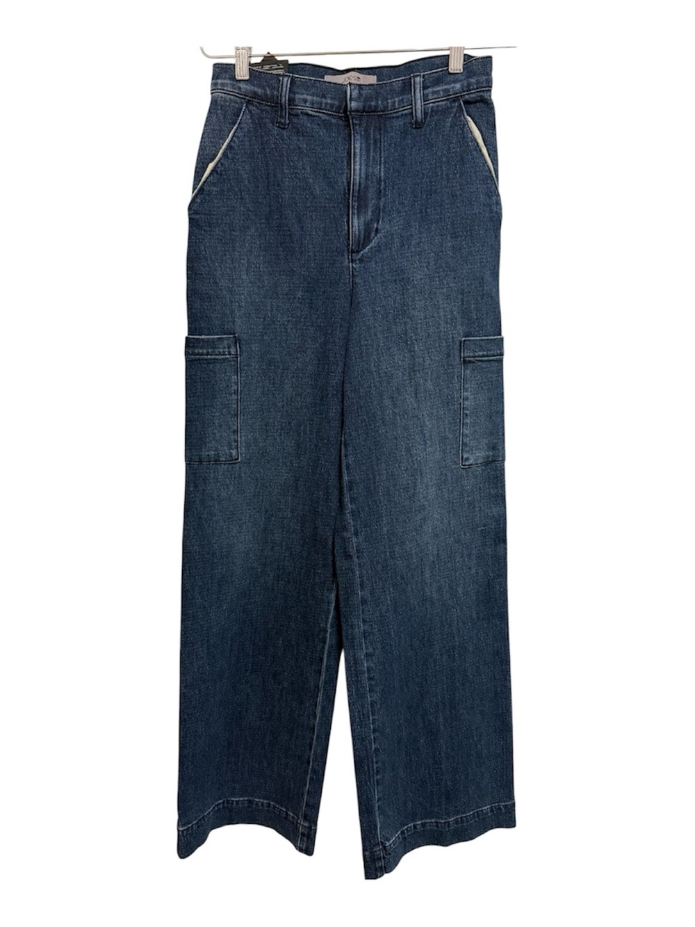 Joe's Jeans Dark Blue Wide-Leg Denim Cargo Jeans 27